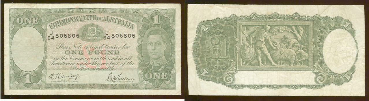 Australie 1 Pound AUSTRALIE 1942 TTB-
